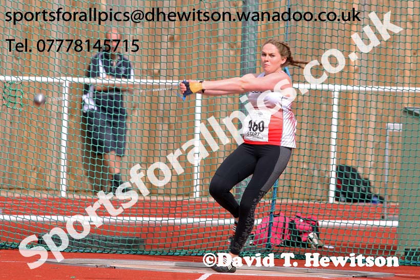 Womens under-17s hammer, Northern Under-13s, U-15s and 17s Championships. Photo: David T. Hewitson/Sports for All Pics